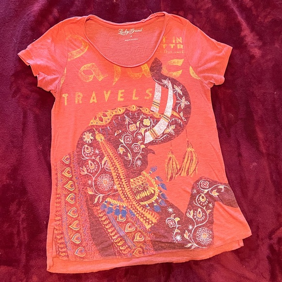 Lucky Brand Elephant Tee - Picture 2 of 3